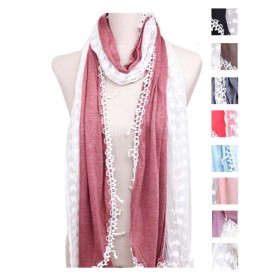 Fashion Lace Scarf 11 (8 Colours) - 10 per pack - $1.00 ea